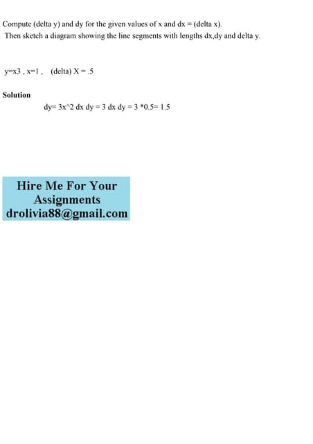 Compute delta Y And Dy For The Given Values Of X And Dx delta X pdf delta-x-2014-imdb