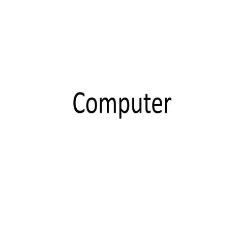 Computer | PPTX