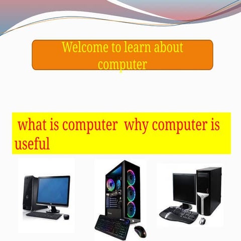 computer RELATED PRESENTATION FOR EDUCATION | PPTX | Computing ...