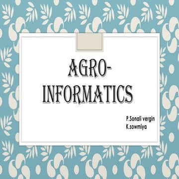 Computer.pptxAgroinformatics and E agriculture