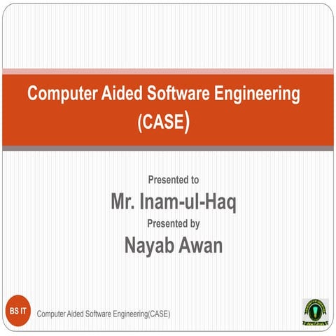 Computer Sided Software Engineering