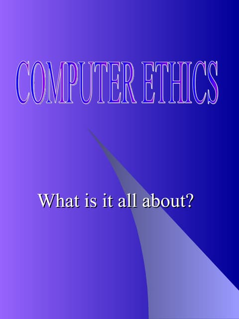 The 10 Commandments of Computer Ethics | PPT