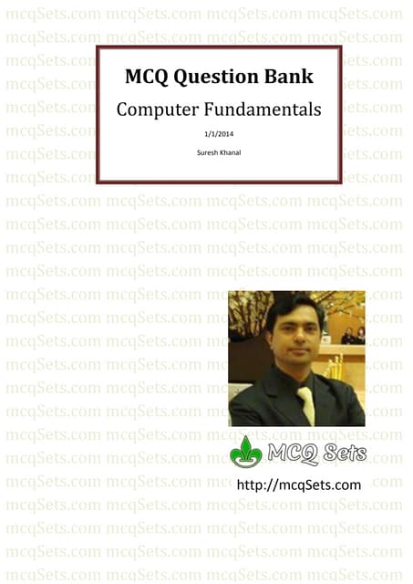 MCQ Bank for Computer Fundamantals from mcqSets.com