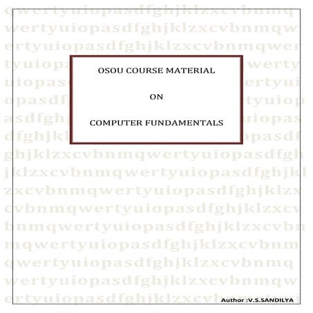 Computer fundamentals | PDF