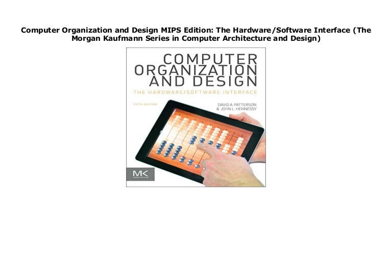 Computer Organization And Design Mips Pdf