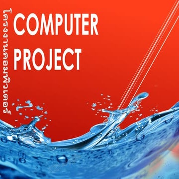 Computer Project | PPTX