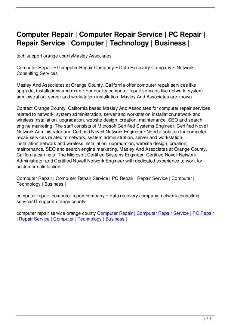 Computer Repair Computer Repair Service PC Repair Repair Servic…