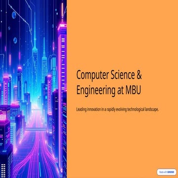 Explore Computer Science and Engineering Programs at Mohan Babu ...