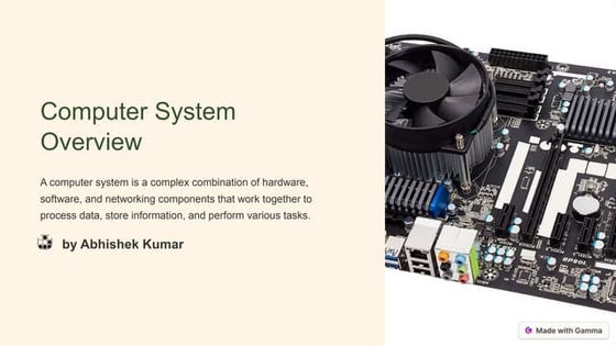 Introduction to computer science an information technology | PPT