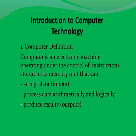 Computer technology | PPT