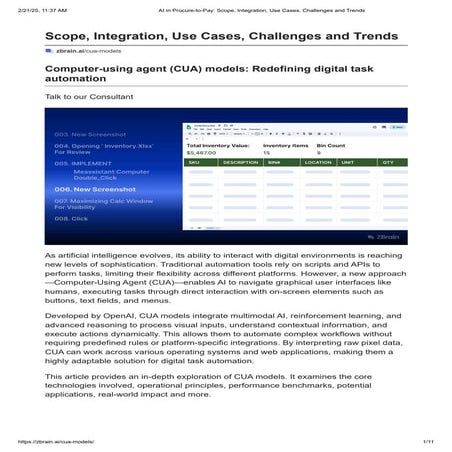 Challenges in Implementing the C-U-A Models