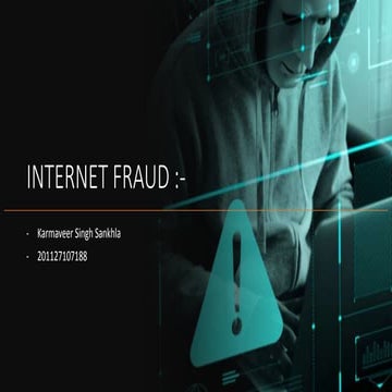 Computer and internet fraud