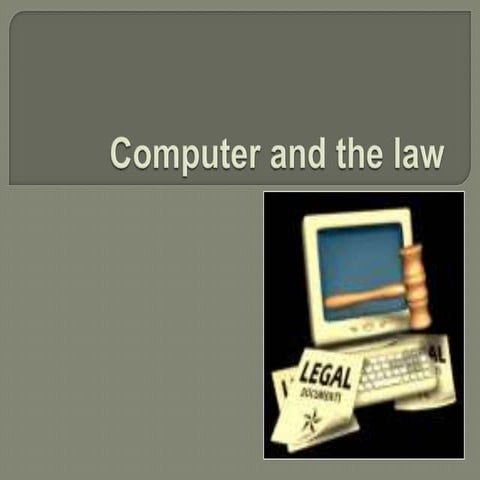 Computer And The Law