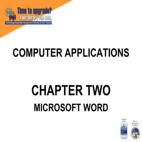 MS Word tutorial provides basic and advanced concepts of Word. | PDF