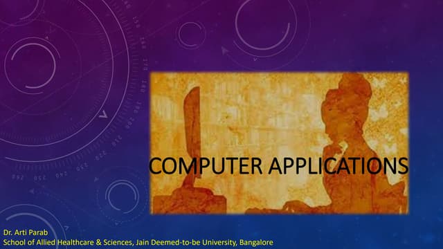 COMPUTER APPLICATIONS Module 5.pptx