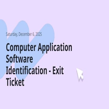 Understanding Computer Application Software: Identification and Usage ...
