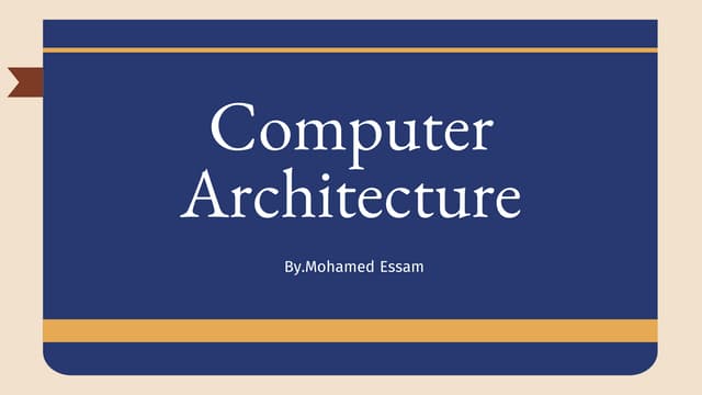 Computer Architecture
