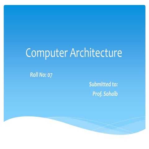 Computer architecture | PPT
