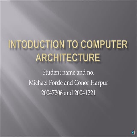 Computer architecture | PPT
