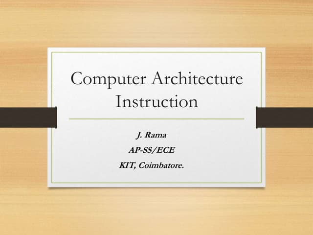 Computer architecture