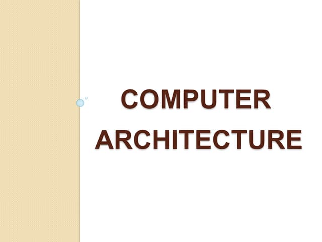 Computer architecture