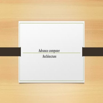 Computer architecture, Computer architecture ,Computer architecture | PPTX