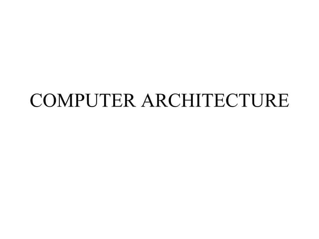 Computer architecture abhmail
