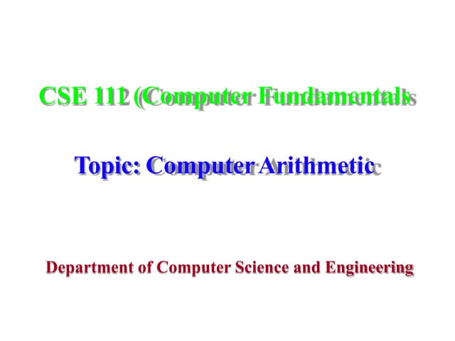 Computer Arithmetic(add,sub,multiply,div).pptx
