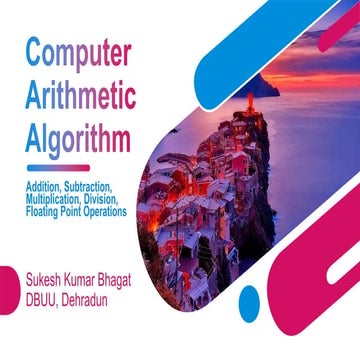 Computer Arithmetic Algorithm Arithmetic.pptx