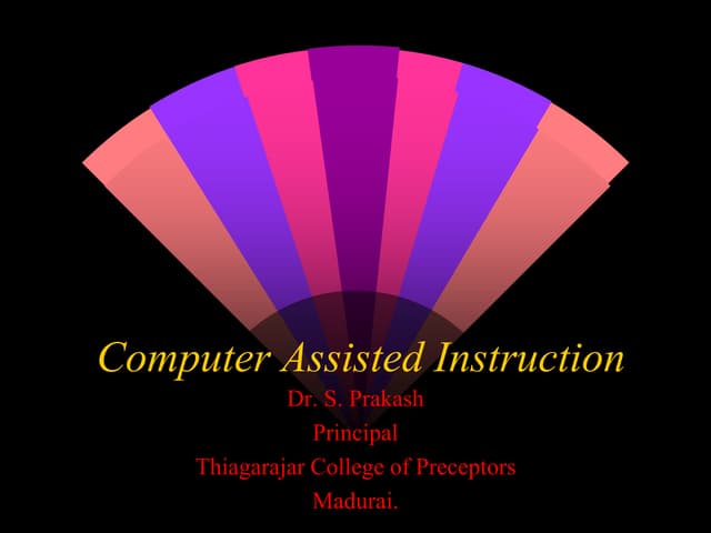 Computer Assisted Instructions | PPT
