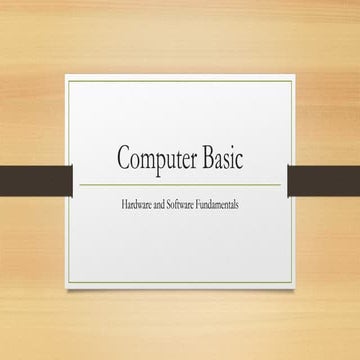 Computer basic | PPT