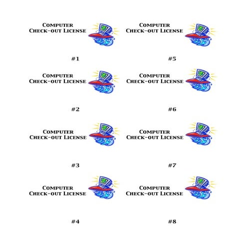 Computer Ckout License