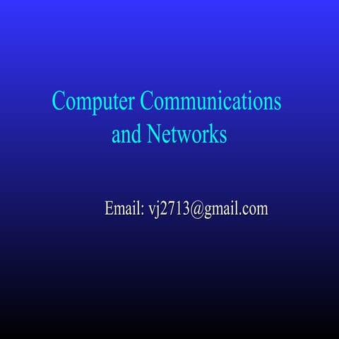 Computer communications and networks | PPT | Computer Networking ...
