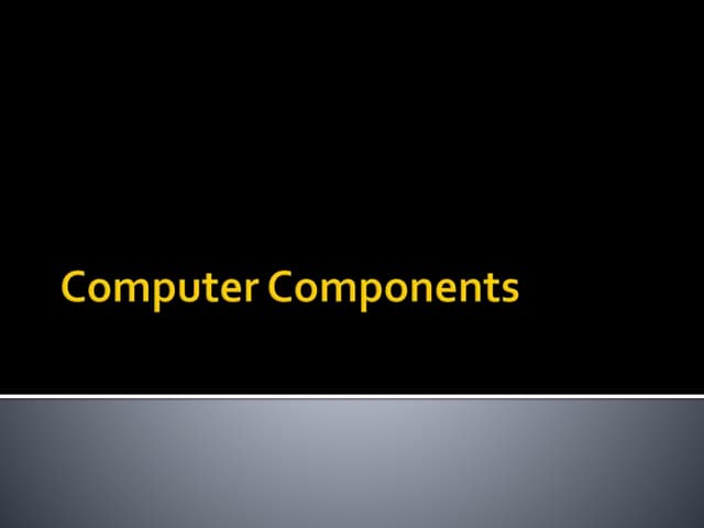 Computer components