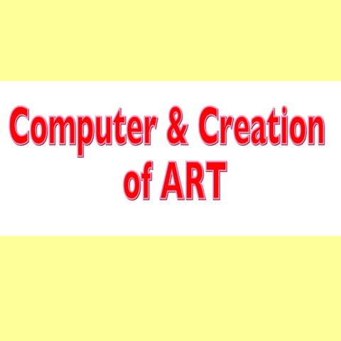 Computer&creation of art