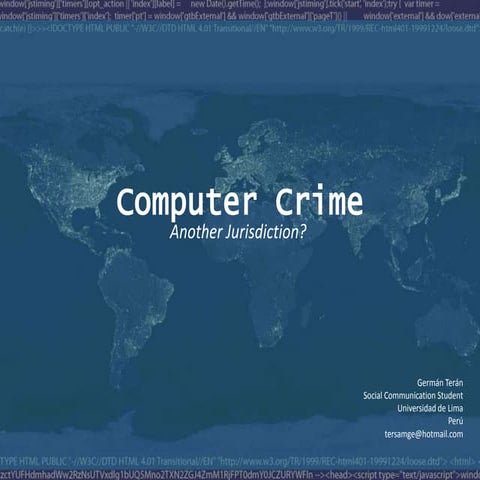 [Exposicion] Computer and Internet Crime