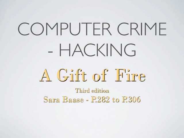 Computer crime   hacking