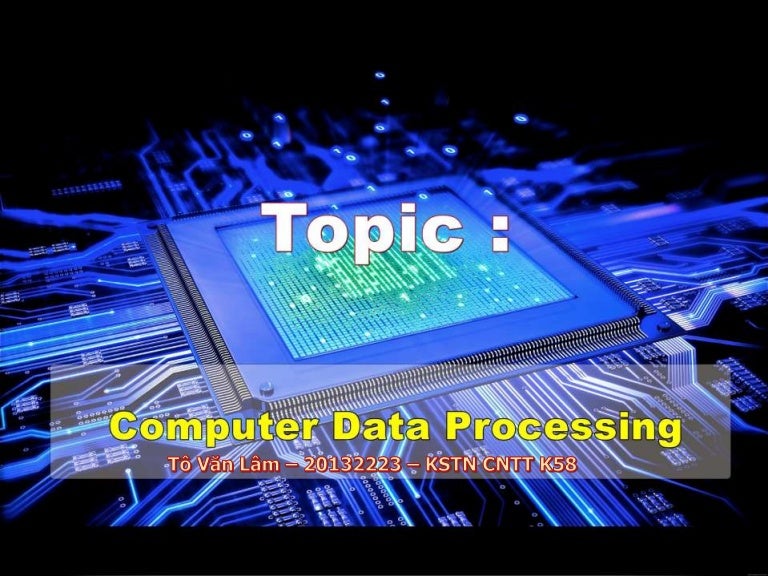 Computer data processing