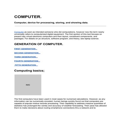 Computer, device for processing, storing, and showing data..pdf