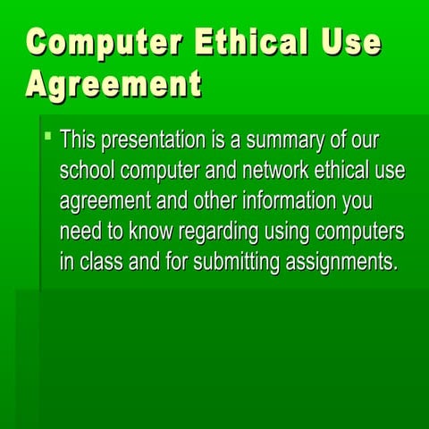 Safe and ethical use of technology | PPTX