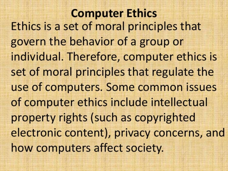 Understand and apply computer ethics Platzi