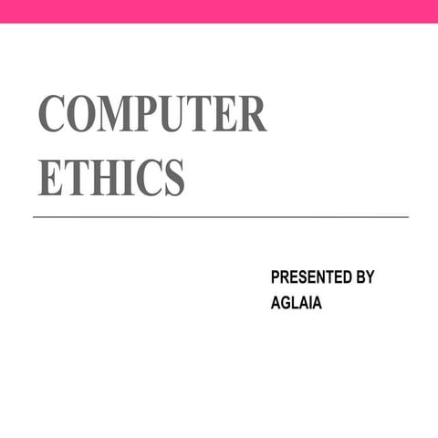 Computer ethics 