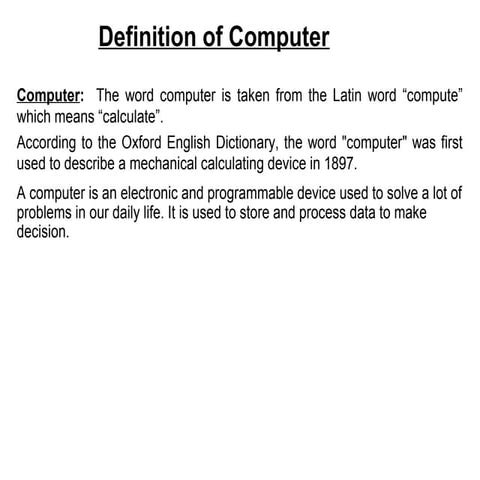 Computer fundamental 1.introduction