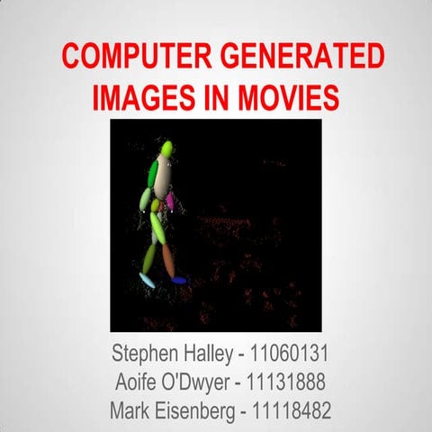 Computer generated images in movies