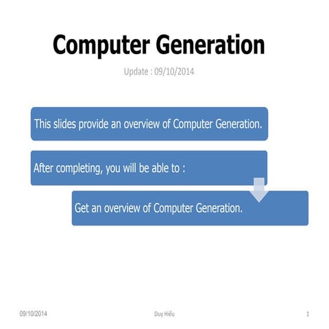 Computer generation