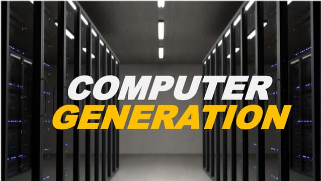 Computer Generation