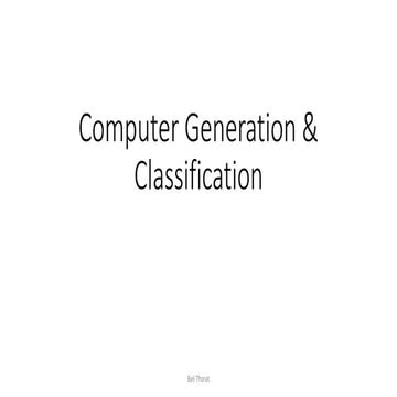 Computer generation and classification | PPT