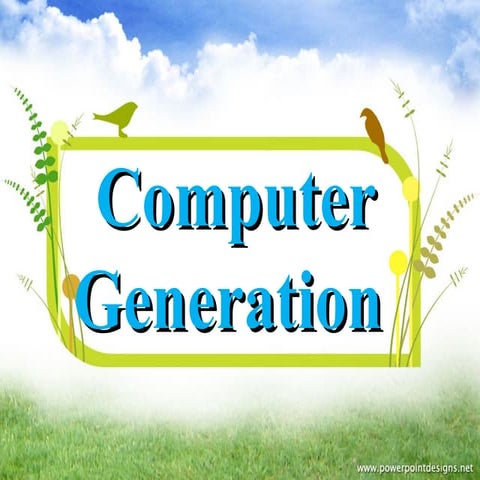 BEd ICT Computer Generation