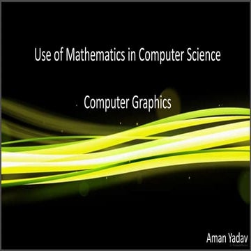 Computer graphics | PPT