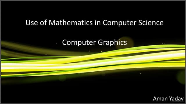 Computer graphics | PPT